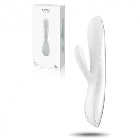 VIBROMASSEUR RECHARGEABLE E5 OVO BLANC