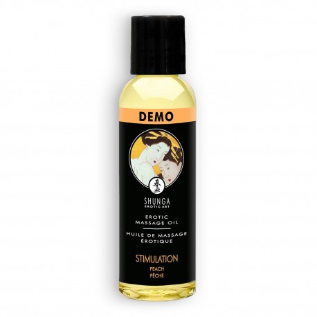 ÓLEO DE MASSAGEM SHUNGA STIMULATION PÊSSEGO 60ML