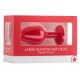 PLUG ANAL DIAMOND BUTT PLUG GRANDE VERMELHO