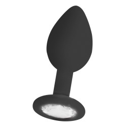 PLUG ANAL DIAMOND BUTT PLUG REGULAR PRETO