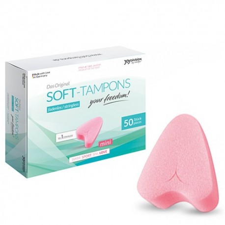 PACKAGE WITH 50 TAMPONS SOFT-TAMPONS MINI