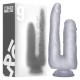 PENE DOBLE REALISTA REALROCK 9” TRANSPARENTE