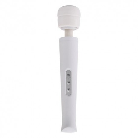 MASAGEADOR CON CARGADOR USB CANDY PIE MAGIC WAND BLANCO