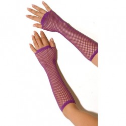 FISHNET GLOVES PURPLE