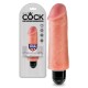 KING COCK VIBRATING STIFFY 5” REALISTIC VIBRATOR WHITE