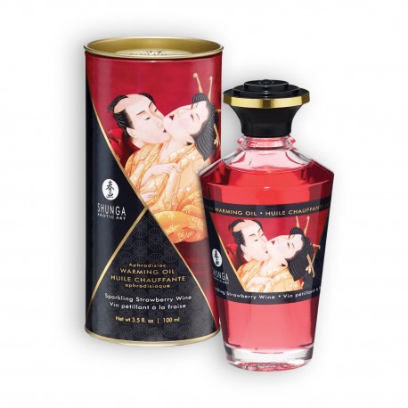 ÓLEO AFRODISÍACO SHUNGA MORANGO CHAMPANHE 100ML