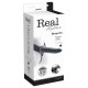 REAL RAPTURE AIR FEELING 8" HOLLOW VIBRATING STRAP-ON BLACK