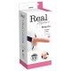 REAL RAPTURE AIR FEELING 8" HOLLOW VIBRATING STRAP-ON WITH SCROTUM WHITE