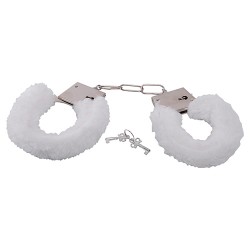 BESTSELLER FURRY HANDCUFFS WHITE