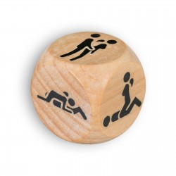 WOODEN DICE WITH SEX POSITIONS