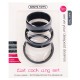 CONJUNTO DE ANILLOS PARA EL PENE FLAT COCK RINGS SET NEGROS