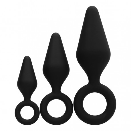 FIST IT 3 BUTT PLUGS KIT BLACK