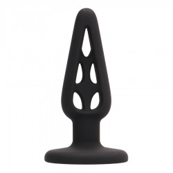 PLUG ANAL EM SILICONE PLUG & PLAY 4” PRETO