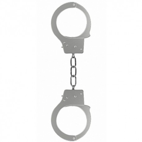 METAL BEGINNER'S HANDCUFFS SILVER