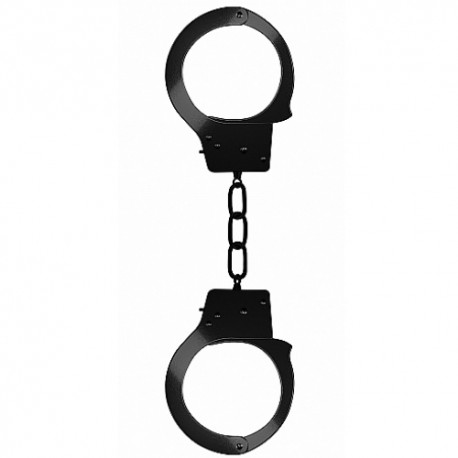 METAL BEGINNER'S HANDCUFFS BLACK