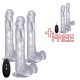 PAGUE 3 LLEVE + 2 GRATIS VIBRADOR REALROCK 10,6” TRANSPARENTE