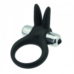 TIMELESS STRECHY RING VIBRATING COCK RING BLACK