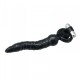 ANILLO VIBRADOR CON DILDO TIMELESS 2 STABS NEGRO