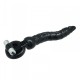 ANILLO VIBRADOR CON DILDO TIMELESS 2 STABS NEGRO