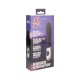 GC RIBBED SILICONE VIBRATOR BLACK