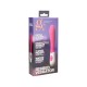 GC RIBBED SILICONE VIBRATOR PINK