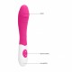 GC RIBBED SILICONE VIBRATOR PINK