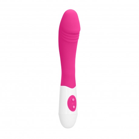 VIBRADOR EN SILICONA RIBBED GC ROSA