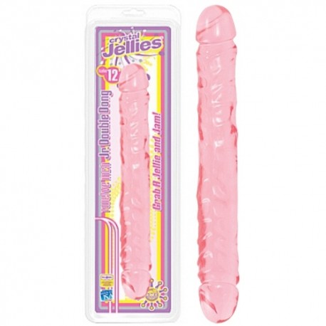 DILDO DUPLO JR. DOUBLE DONG 12'' ROSA