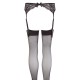 LACE GARTER BELT BLACK