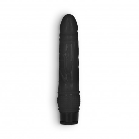 GC 8" THIN REALISTIC DILDO VIBE BLACK