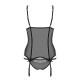 OBSESSIVE 840-COR CORSET AND THONG BLACK