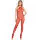 BACKLESS FISHNET BODYSTOCKING RED