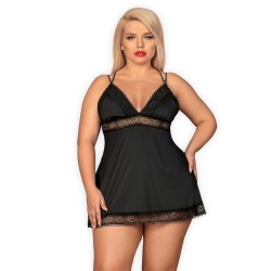 QUEEN SIZE OBSESSIVE LOLITTE BABYDOLL AND THONG BLACK