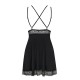 OBSESSIVE LOLITTE BABYDOLL AND THONG BLACK