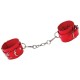ESPOSAS OUCH! LEATHER HANDCUFFS ROJAS