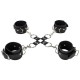 OUCH! LEATHER HAND AND LEG CUFFS BLACK