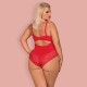 OBSESSIVE JOLIEROSE TEDDY TAILLE QUEEN RED