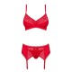 CONJUNTO JOLIEROSE TAMANHO QUEEN OBSESSIVE VERMELHO