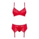 QUEEN SIZE OBSESSIVE JOLIEROSE SET RED