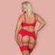 CONJUNTO JOLIEROSE TAMANHO QUEEN OBSESSIVE VERMELHO