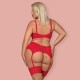 QUEEN SIZE OBSESSIVE JOLIEROSE SET RED