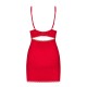 OBSESSIVE JOLIEROSE CHEMISE AND THONG TAILLE QUEEN RED