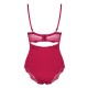 OBSESSIVE ROSALYNE TEDDY TAILLE QUEEN RED