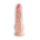 DILDO CON TESTICULOS 7,5" TRIPLE DENSITY KING COCK BLANCO