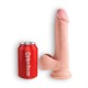 DILDO CON TESTICULOS 7,5" TRIPLE DENSITY KING COCK BLANCO