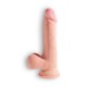 DILDO CON TESTICULOS 7,5" TRIPLE DENSITY KING COCK BLANCO