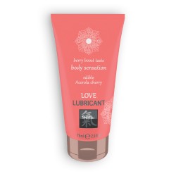 SHIATSU™ EDIBLE LOVE BERRY BOOST LUBRICANT WITH ACEROLA AND CHERRY FLAVOUR 75ML