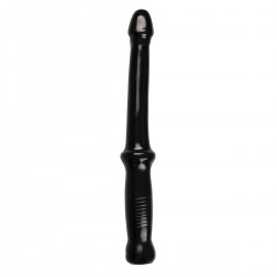 ANAL PUSH DILDO WITH HANDLE BLACK