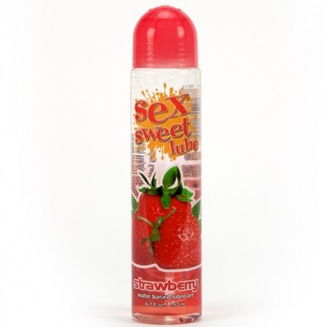 SEX SWEET LUBE STRAWBERRY EDIBLE WATER BASED LUBRICANT 197ML