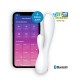 VIBRADOR MONO FLEX CON APP Y BLUETOOTH SATISFYER BLANCO